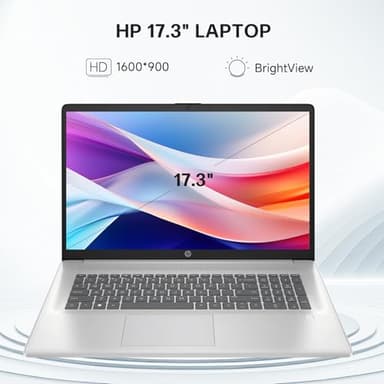 HP 17 Inch Laptop Computer for Business & Students, 17.3" HD+ Display, Intel 10-Core i5-1334U Up to 4.6 GHz, 64 GB RAM, 2 TB SSD, Fingerprint Reader, Backlit Keyboard, Wi-Fi 6, Webcam, Windows 11 Pro - Image 6