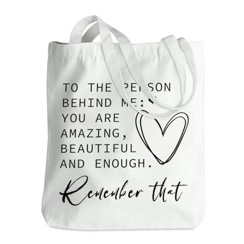 NGZS Inspirational Gifts for Women Tote Bag Positive Beach Bag Encouragement Gifts for Women Girls Boss Sister Friends Bestie Christmas Retirement Birthday Shopping Bag Reusable Grocery Bags - Image 1