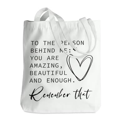 NGZS Inspirational Gifts for Women Tote Bag Positive Beach Bag Encouragement Gifts for Women Girls Boss Sister Friends Bestie Christmas Retirement Birthday Shopping Bag Reusable Grocery Bags - Image 1