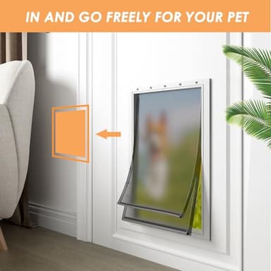 2 Pack Large Dog Door Replacement Flaps with Screws, Compatible with PetSafe Freedom Doggie Doors PAC11-11039,Pet Door Replacement Flap Measures 10 1/8" X 16 7/8", Flexible, Durable, BPA-Free - Image 5