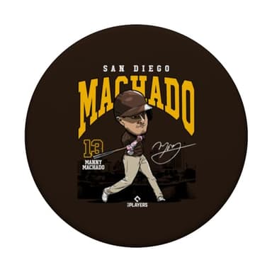 Manny Machado | San Diego Baseball MLB Players | MLBMAC4057 PopSockets Adhesive PopGrip - Image 3