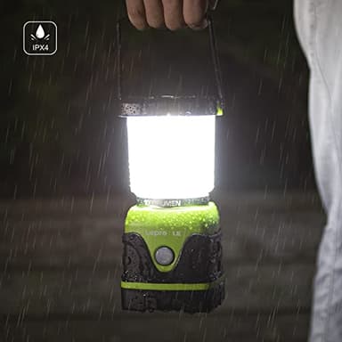 LE 1000LM Battery Powered LED Camping Lantern, Waterproof Tent Light with 4 Light Modes, Camping Essentials, Portable Lantern Flashlight for Camping, Emergency Light, Power Outages, Not Rechargeable - Image 6