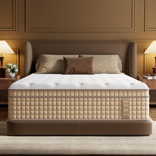 BedStory Queen Mattress Hybrid 14 Inch Plush Mattresses Gel Memory Foam & Pocket Spring Bed for Back Pain Relief, Fiberglass-Free, CertiPUR-US - Image 1