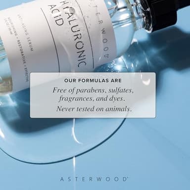 Asterwood Hyaluronic Acid Serum for Face - Plumping, Anti-Aging, Hydrating - Fragrance-Free - 1 Fl Oz - Image 5