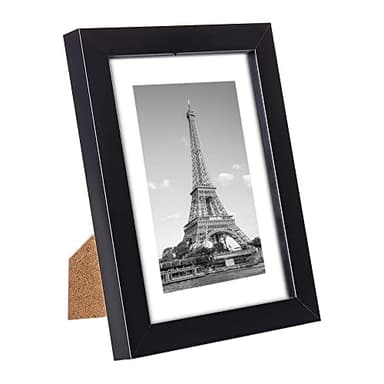 upsimples 5x7 Picture Frame Set of 10, Display Pictures 4x6 with Mat or 5x7 Without, Multi Photo Frames Collage for Wall or Tabletop Display, Black - Image 3