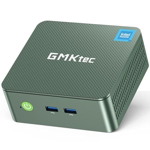 GMKtec Mini PC, Intel Twin Lake N150 (Upgraded N100), 16GB DDR4 RAM 512GB PCIe M.2 SSD, Desktop Computer 4K Dual HDMI/USB3.2/WiFi 6/BT5.2/2.5GbE RJ45 for Office, Business - Image 1