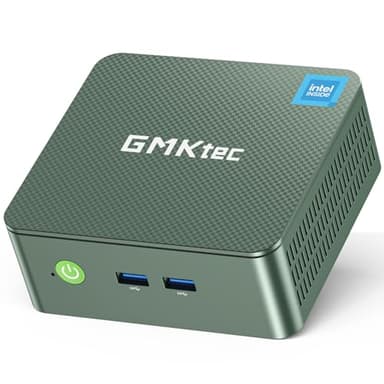 GMKtec Mini PC, Intel Twin Lake N150 (Upgraded N100), 16GB DDR4 RAM 512GB PCIe M.2 SSD, Desktop Computer 4K Dual HDMI/USB3.2/WiFi 6/BT5.2/2.5GbE RJ45 for Office, Business - Image 1