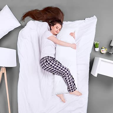 Utopia Bedding Full Body Pillow for Adults (White, 20 x 54 Inch), Long Pillow Insert for Sleeping, Ideal for Side Sleepers - Image 3