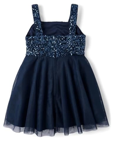 The Children's Place,Girls,Sleeveless Dressy Dresses,Tidal Sequin Mesh,14 - Image 2