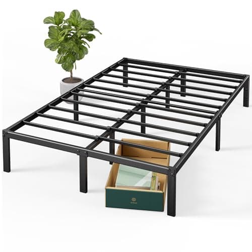 ZINUS 14 Inch Elias Metal Platform Bed Frame, Steel Support, No Box Spring Needed, Easy Assembly, Queen - Image 1