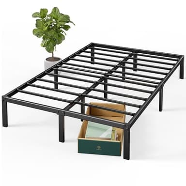 ZINUS 14 Inch Elias Metal Platform Bed Frame, Steel Support, No Box Spring Needed, Easy Assembly, Queen - Image 1