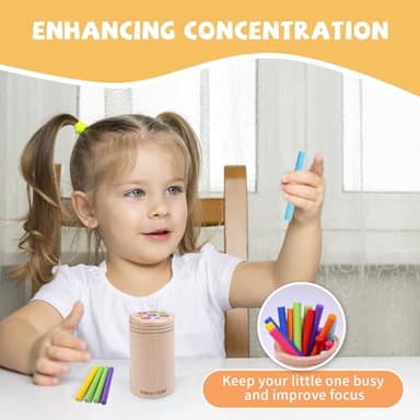 YHHYTOY Montessori Toys for 1+ Year Old, Toddler 18 Month Old Toy Color Sorting Preschool Learning Activities, Fine Motor Skills Sensory Toys for Toddlers 1-3, 1 2 3 Year Old Girl Boy Baby Gifts - Image 6