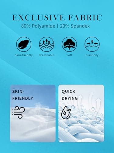 RELLECIGA Women's Sky Blue Cheeky Brazilian Cut Bikini Bottom Size Large - Image 6