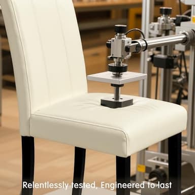 SyMax Dining Chairs Set of 6, Waterproof Leather Parson Dining Room Chairs, Modern High-End Kitchen Side Chairs for Bedroom, Living Room, Cream - Image 7