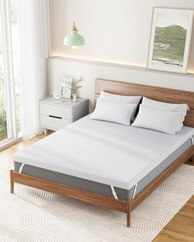 PERLECARE Twin XL Mattress Topper - 3 Inch Cooling Memory Foam Mattress Pad for Pressure Relief,Bed Topper with Bamboo Cover,Removable & Washable & Non-Slip,CertiPUR-US & Oeko-Tex Certified - Image 6