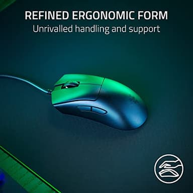 Razer DeathAdder V3 Wired Gaming Mouse: 59g Ultra Lightweight - Focus Pro 30K Optical Sensor - Fast Optical Switches Gen-3-8K Hz HyperPolling-6 Programmable Buttons -Ergonomic -Speedflex Cable- Black - Image 3