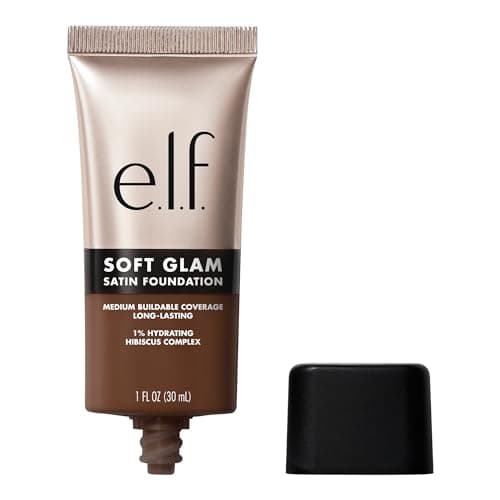 e.l.f. Soft Glam Foundation, Medium Coverage, Long-Lasting & Buildable Foundation For A Smooth, Satin Finish, Vegan & Cruelty-Free, 62 Rich Warm - Image 1