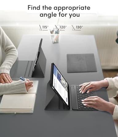 CHESONA Keyboard Case for iPad (A16) 11th/10th Generation (2025/2022), Detachable Wireless Keyboard, Stand Folio Keyboard Cover with Pencil Holder, Thin & Light (Black) - Image 7