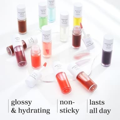 NOONI Korean Lip Oil - Appleginseng | Lip Stain, Gift, Long-Lasting, Moisturizing, Plumping, Revitalizing for Dry Lips, Waterproof, No Peel Off, Korean Lip Tint 0.12 Fl Oz - Image 5