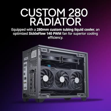 Cooler Master NR2 Pro Mini ITX – Intel i7-14700F 2.1GHz (5.4GHz Turbo) | Gigabyte RTX 4070 Super 12GB & B760I AORUS PRO | 32GB DDR5 6000MHz | 1TB Gen4 M.2 | WiFi | Windows 11-280mm AIO Gaming PC - Image 10