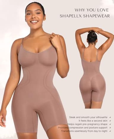 SHAPELLX Shapewear Tummy Control Body Suit Tummy Control Bodysuit Colombianas Shapewear for Women Shapers - Image 2