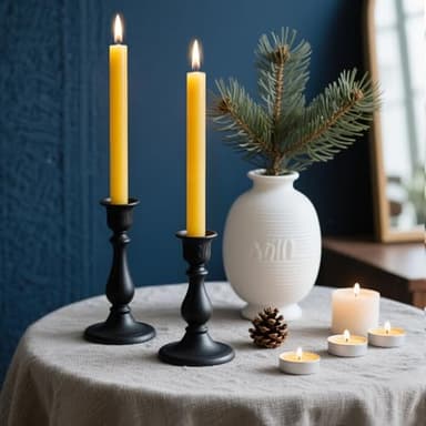 9-inch Beeswax Taper Candles, Natural Beeswax Long Candle Sticks, 10 Hours Burn Time, Smokeless & Dripless Taper Candle for Table Decor, Unscented Bee Wax Tapered Candles (8 Packs) - Image 6