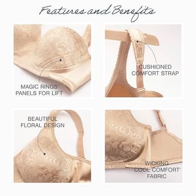 Playtex Women's 18 Hour Ultimate Lift & Support Wireless Bra US4745 - Image 4