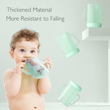 Momcozy Pouch Holder No Squeeze, Baby Food & Juice Box Holder, Mess-Free, Easy Grip for Self-Feeding, BPA-Free & DEHP-Free, Must-Have for Babies, Green - Image 9