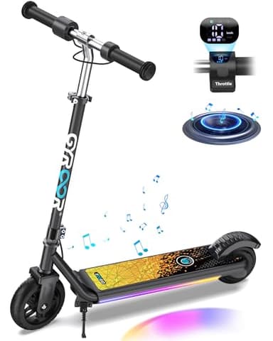 Gyroor H30 Max Electric Scooter for Kids Ages 8-12, 150W Powerful Motor, Bluetooth Music, Dual Brake System, Adjustable Height and Speed, Best Gifts for Kids, H30Max-8QY - Image 1
