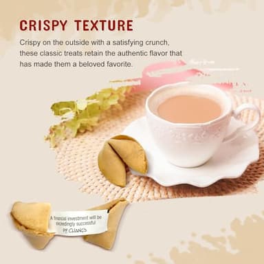 52USA Fortune Cookies, Approx. 350pcs, Vanilla Flavor, Fortune Cookies Individually Wrapped Bulk, Fresh Cookies 56oz - Image 4