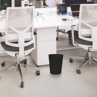 DAJITRE 1.8 Gallon Small Trash Can Wastebasket Recycling Bin Slim Profile for Compact Spaces Bathroom, Office, Bedroom, Kitchen (1.8 Gallon-2pack, Black) - Image 6