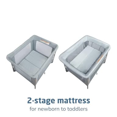 Maxi-Cosi Swift Baby Playard with Mat, Baby Playpen, Play Yard with Bassinet, Portable Playpen for Babies and Toddlers, Classic Slate - Image 4