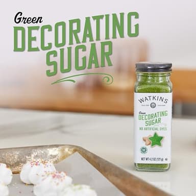 Watkins Green Decorating Sugar, Non-GMO, 4.2 Ounce, 3-Pack - Image 3