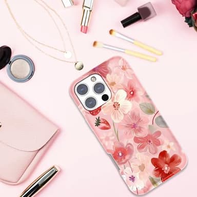 Magnetic for iPhone 16 Pro Max Case Cute for Women Girls, [Compatible with Magsafe][Drop Protection] with Slim Colorful Flowers Oil Painting Girly Phone Case for iPhone 16 Pro Max 6.9 - Image 7