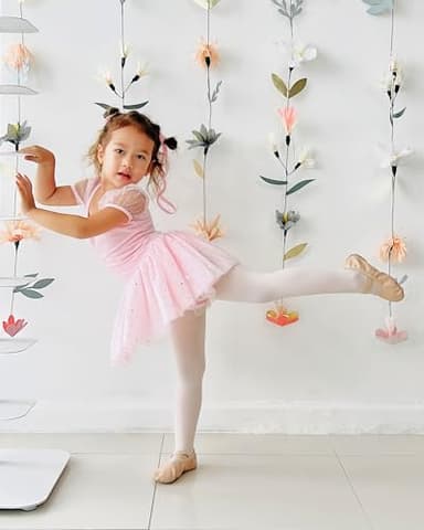 Stelle Ballet Shoes for Girls Toddler Ballet Slippers Soft Leather Boys Dance Shoes for Toddler/Little Kid/Big Kid (Ballet Pink, 12ML) - Image 2