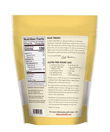Bob's Red Mill Sorghum Flour, 22oz (Pack of 4) - Whole Grain, Vegan, Kosher - Image 2