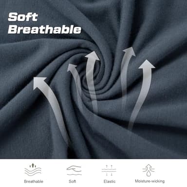 BAMBOO COOL Men's Pajama bottoms Lounge Sleep Shorts Soft Comfortable Breathable Pajamas Shorts with Pockets 2 Pack, XX-Large - Image 2