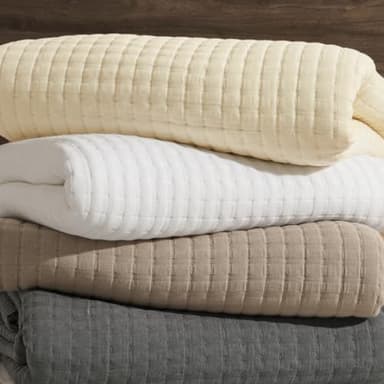 PHF Muslin Blanket King Size-Ultra Soft 50% Lyocell & 50% Cotton Blanket, Lightweight Breathable and Moisture Absorption Bedding, Cozy Woven Decor for All Season, 104"x90", Light Tan - Image 7