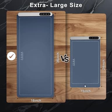 FYY Extra Large Warming Mat for Food - Rapid and Full Surface Heating, 6 Temp Settings, 6H Timer, Rollable Portable Food Warming Mat for Gatherings, Parties, Keep Meal Warm (XX Large Size, Navy) - Image 2