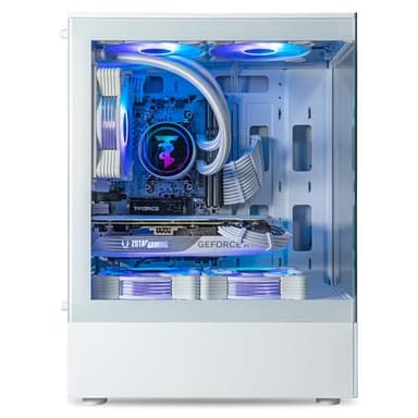 ViprTech Stryker 3.0 Liquid-Cooled PC - AMD Ryzen 7 (4.1GHz Turbo), RTX 3060 12GB, 32GB DDR4 3200, 1TB NVMe SSD, 700W PSU, WiFi BT, Win 11 Pro, RGB, Gaming Desktop Computer Prebuilt, White - Image 3