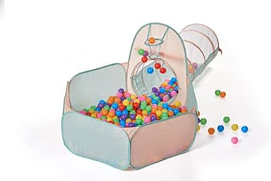 UTEX 3 in 1 Pop Up Play Tent with Tunnel, Ball Pit for Kids, Boys, Girls, Babies and Toddlers, Indoor/Outdoor Playhouse - Image 5