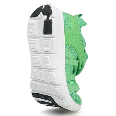 INZCOU Running Shoes Lightweight Tennis Shoes Non Slip Workout Shoes Green Breathable Mesh Walking Sneakers 7women / 6men - Image 2