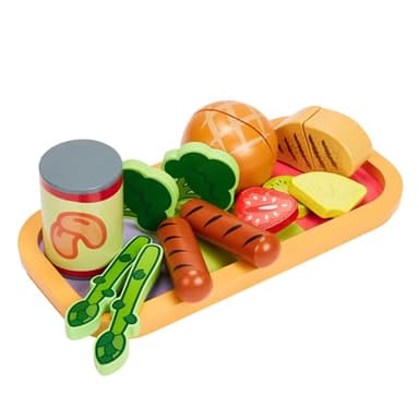 Bluey - Dine in with Bluey Set, 32-Piece Wooden Toy Set with Magic Asparagus, Plates, Utensils & More, Perfect for Role-Play & Imaginative Fun, FSC-Certified, Suitable for 3 Years & Up - Image 5