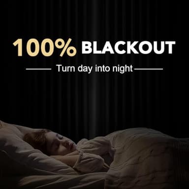 H.VERSAILTEX Linen Curtains 100% Blackout Curtains for Bedroom 63 inch Long Full Light Blocking Nature Linen Blended Window Curtains for Living Room Nickel Grommet (2 Panels, Heathered Natural) - Image 2