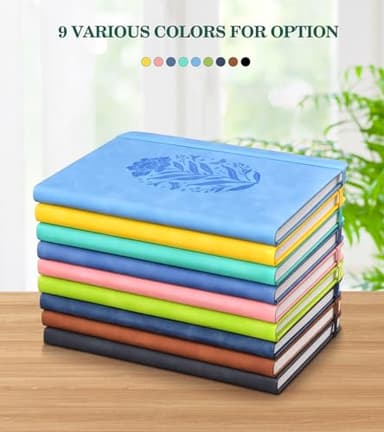 Lined Journal Notebook for Women, A5 Pink Hardcover Leather Journals for Writing, 200 Pages Thick Travel Daily Journal, College Ruled Notebook for Work School, Note Taking, Business 5.75'' X 8.38'' - Image 5