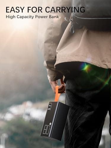 LOHAO 80000mAh Power Bank Fast Charging, 30W PD & QC 3.0 High Capacity Portable Charger, 5 Output 2 Input USB-C Large Battery Pack with LED Display for Phone Tablet Outdoor Camping Travel Office - Image 8