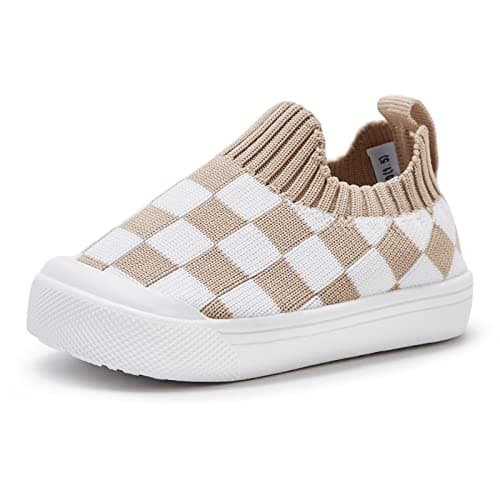 Baby Walking Shoes First Boy Girl Walker Infant Sock Tennis Mesh Sneakers Breathable 6 9 12 18 24 Months Camel Size 12-18 Months Infant - Image 1