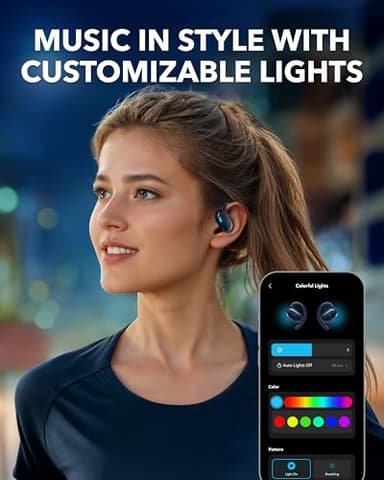 Soundcore V20i by Anker Open-Ear Headphones, Adjustable Ear Hooks, Ultra-Comfort, Snug Fit, Powerful Sound, Clear Calls, IP55, 36H Playtime, Bluetooth 5.4 Wireless Earbuds, Multipoint Connection - Image 6