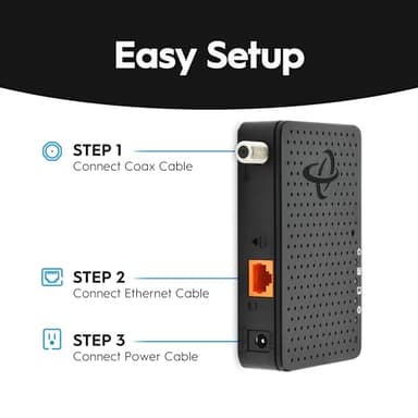 Hitron HTEM5 MoCA 2.5 Adapter Kit (2-Pack) | 2.5Gbps Ethernet Over Coax | Multi-Gig Wired Backhaul for Mesh WiFi, Streaming & Gaming | Includes 2 Adapters, Coax & Ethernet Cables - Image 6