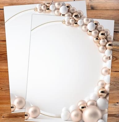 Great Papers! Balloon Archway Party Letterhead for Invitations, Announcements and Personal Messages, Printer Friendly 8.5" x 11", 50 Pack (2023060) - Image 3